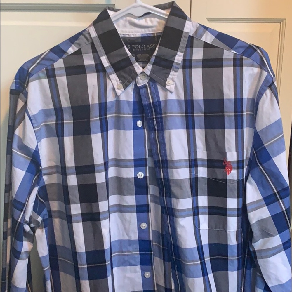 Long sleeve polo button down